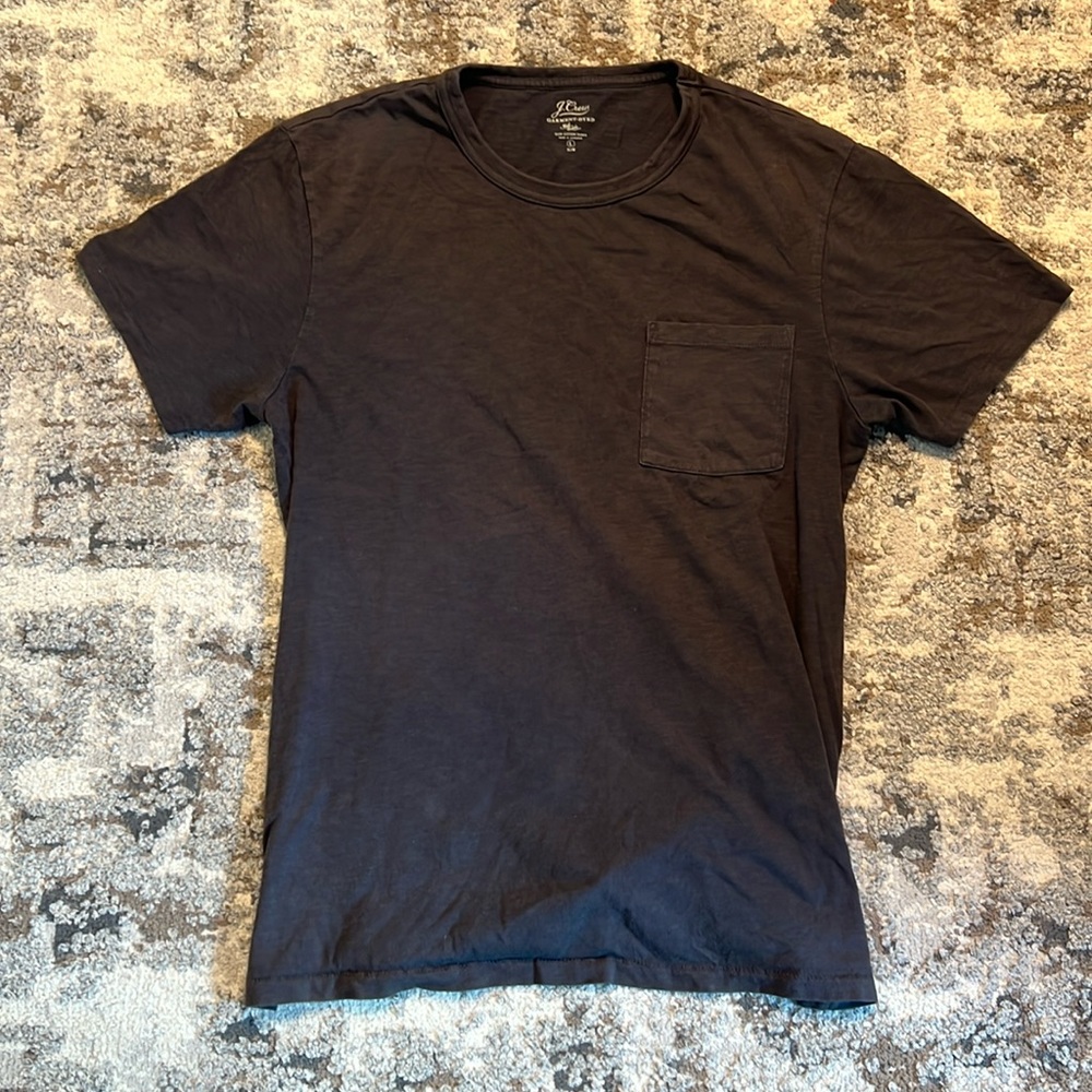 J Crew Slim Fit Slub Cotton Pocket T-Shirt- Size L